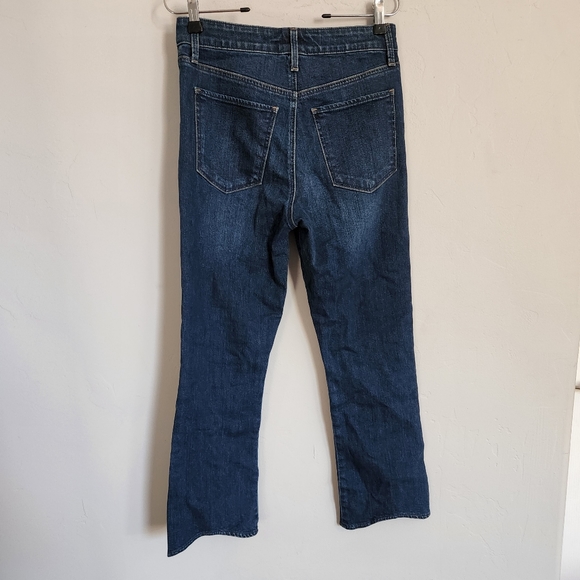 LUCKY BRAND Women Bridgette Lace Up Blue Jeans With TULIP Hem Detail Size 2/26. - Picture 2 of 3